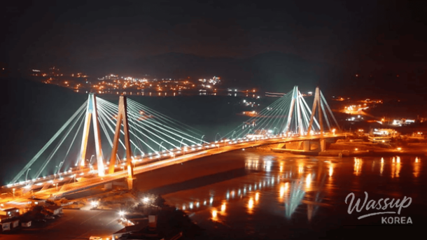 The breathtaking orange sunset at Sebang Sunset Viewpoint in Jindo