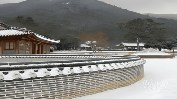 A quiet coastal trekking path on Gwanmaedo island overlooking the East Sea