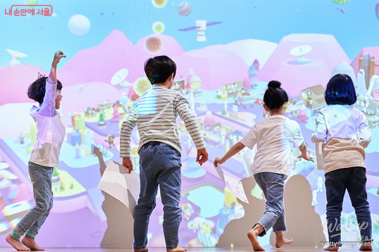 Children playing joyfully at the newly revamped indoor Seoul Children's Museum