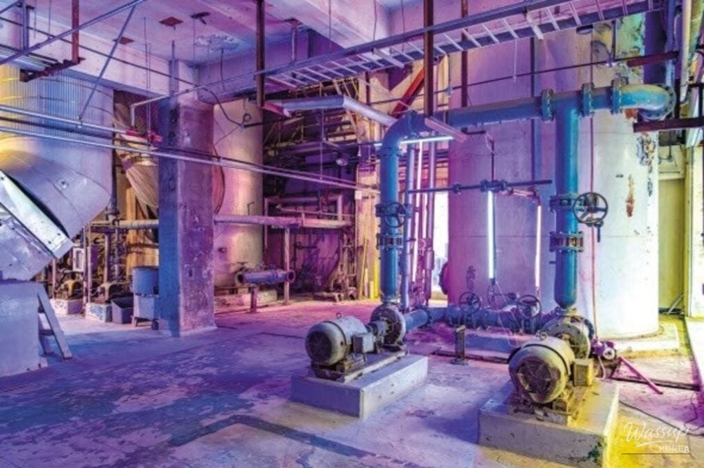 Retro mechanical devices and control panels preserved in the Central Control Room