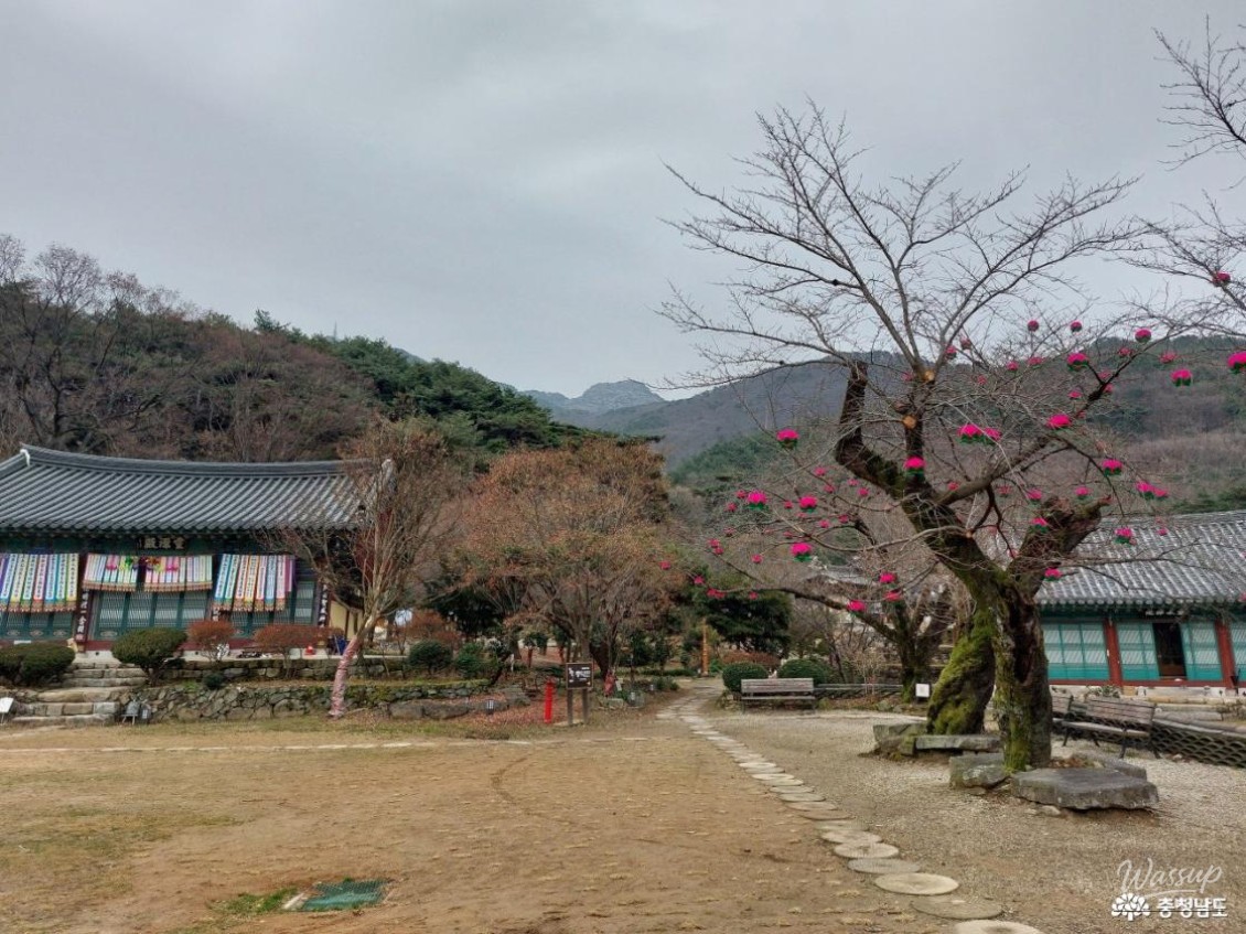 Artistic roof tiles with inscribed messages at Sinwon Temple in Gongju