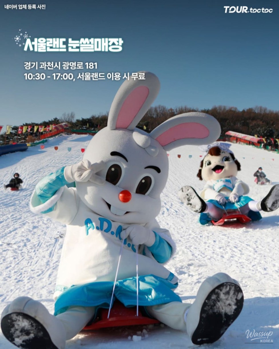 A family-friendly sledding park area with colorful tubes and safety fences