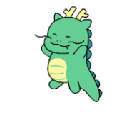 Animated greeting from Joayong mascot celebrating the new year