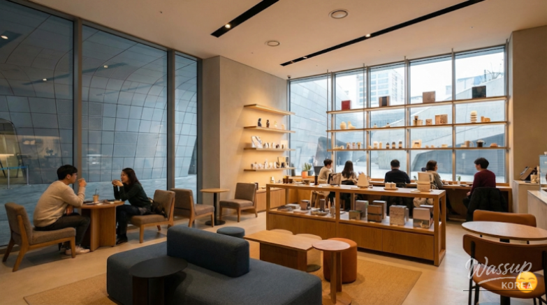 The iconic spiral staircase inside the DDP museum a popular spot for artistic photography