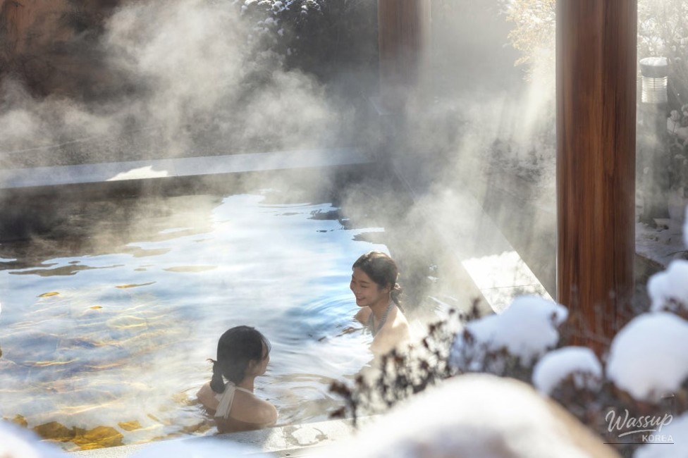 Scenic winter view of Sapgyoho Tourist Area in Dangjin