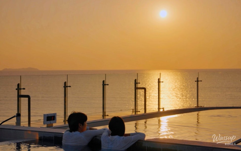 The iconic red and white architecture of Hapdeok Cathedral