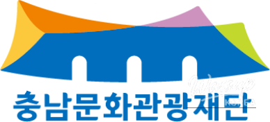 A promotional image showing travelers enjoying various outdoor experiences in Chungnam