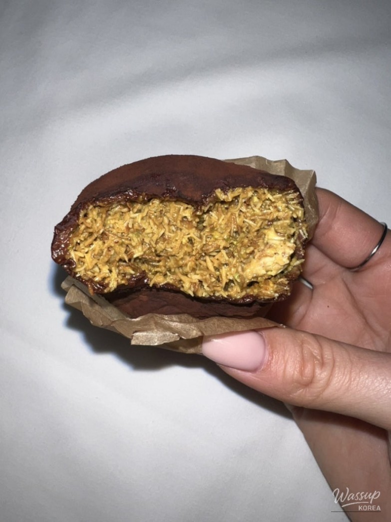 Freshly made Dubai chewy cookies stacked for orders