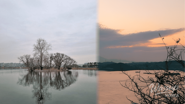Quiet winter travel mood representing solo journeys across Korea