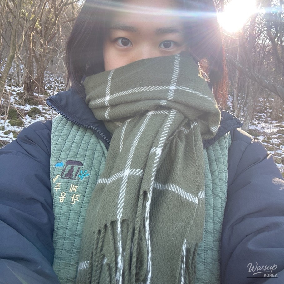 Windmill and crashing waves along the Jeju coast symbolizing the power of nature