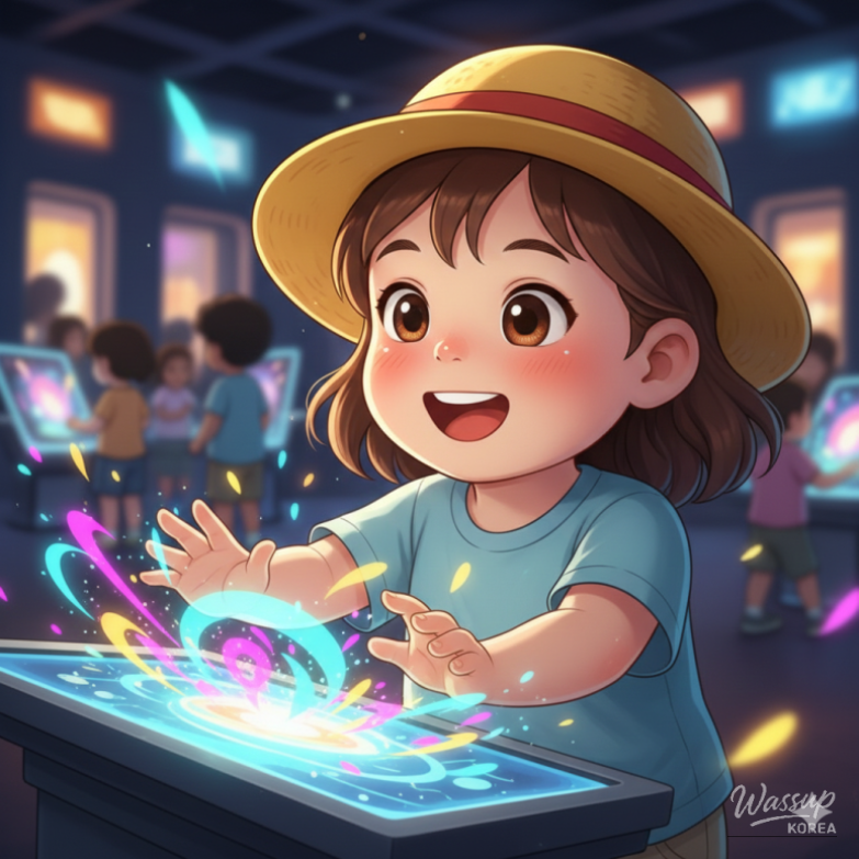 Glass greenhouse and tropical plants at the National Sejong Arboretum