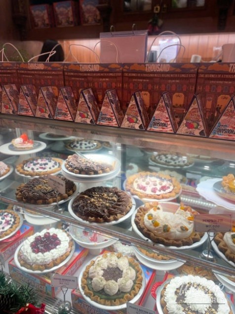 Close-up of pumpkin pie slice with rich filling