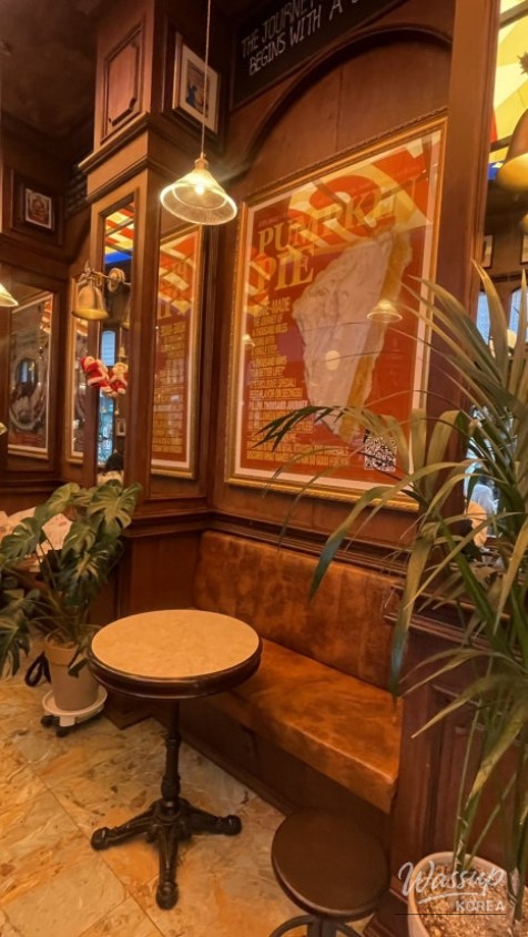 Variety of handmade pies displayed at Seongsu Pie