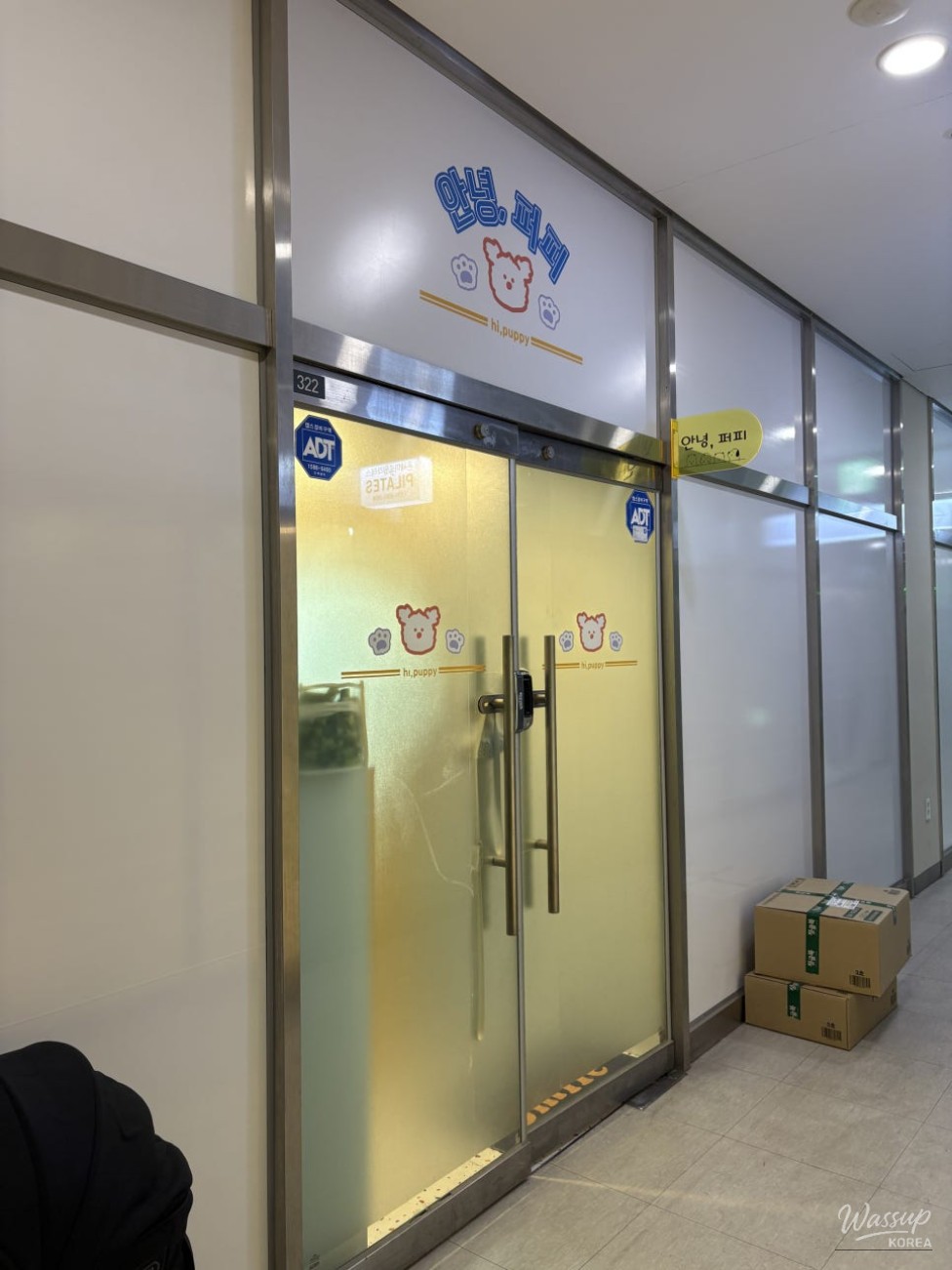 Convenient parking access for visitors to a Jamsil dog cafe