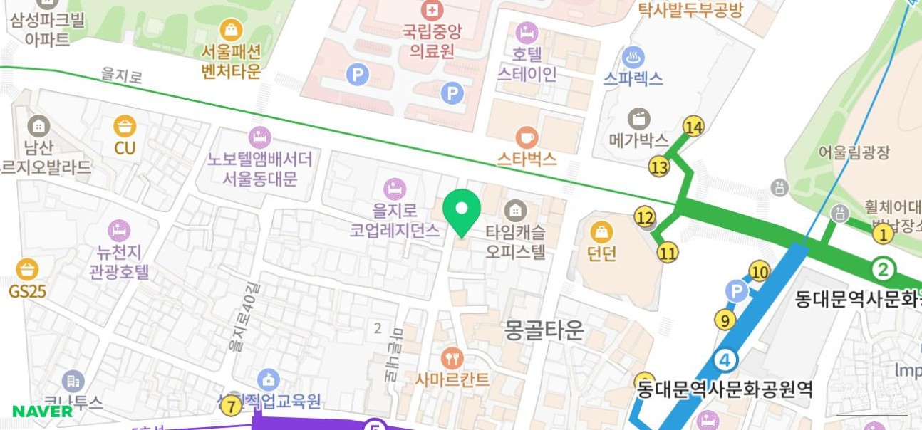 Takeout Medovik honey cake from a popular Russian cake shop near Dongdaemun