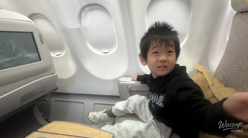 Winter flight departure morning for a spontaneous Jeju Island New Year trip