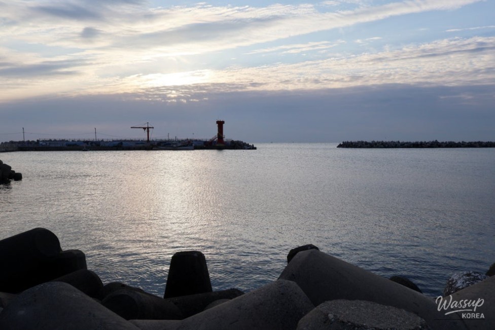 Coastal walking path in Gijang connecting fishing villages and seaside landmarks