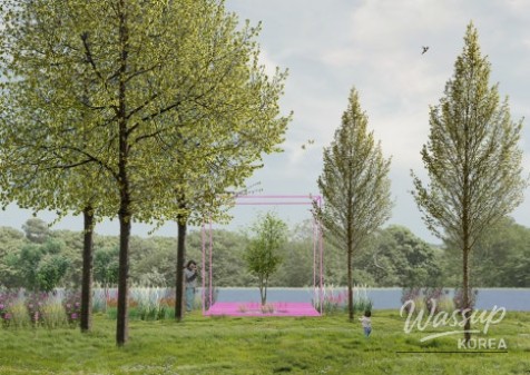 Diverse Encounters artist garden concept representing ecological coexistence