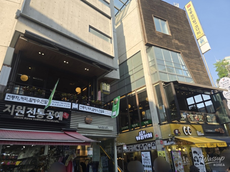 Warm interior with wooden floors and furniture inside a traditional tea house