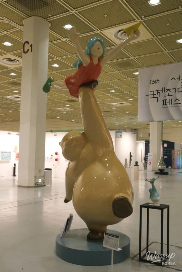 Close-up detail of FAT PET sculpture with urethane-coated surface finish