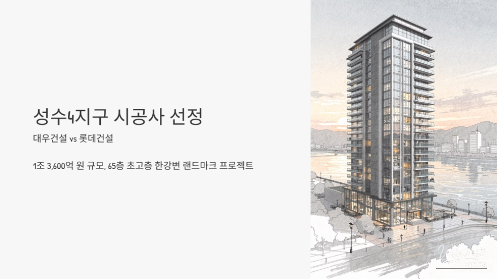 Competition for Seongsu District 4: Daewoo Engineering vs. Lotte Engineering_01