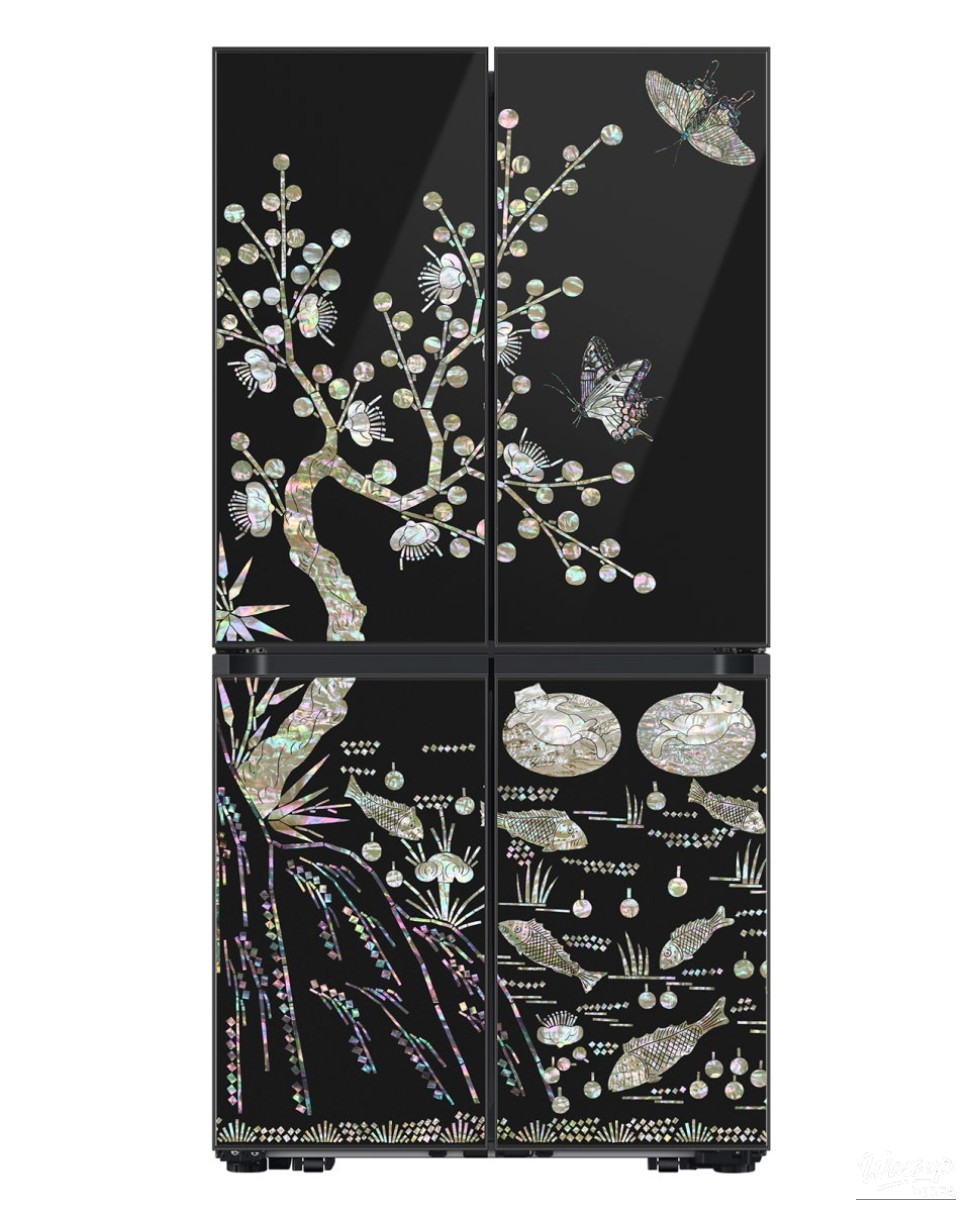 The Light of Tradition on the Most Modern Appliances: Digital Mother-of-Pearl Refrigerator Mockup Project_02
