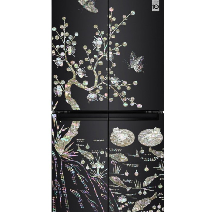 The Light of Tradition on the Most Modern Appliances: Digital Mother-of-Pearl Refrigerator Mockup Project245