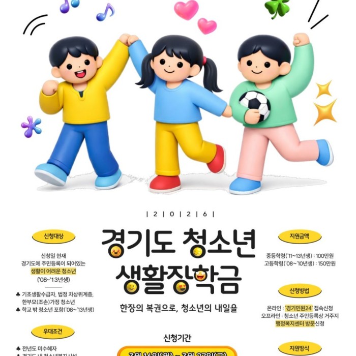 2026 Gyeonggi Province Youth Living Scholarship Application Guide965