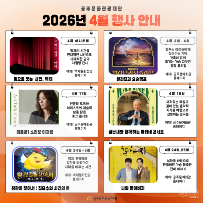 April Events in Gongju: A Comprehensive Guide1045