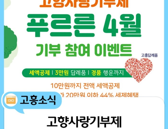 April Donation Event in Goheung County float