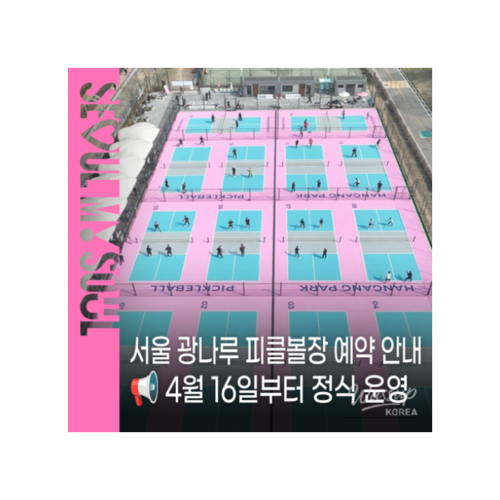 Pickleball at Gwangnaru Hangang Park: Official Opening Announcement1117