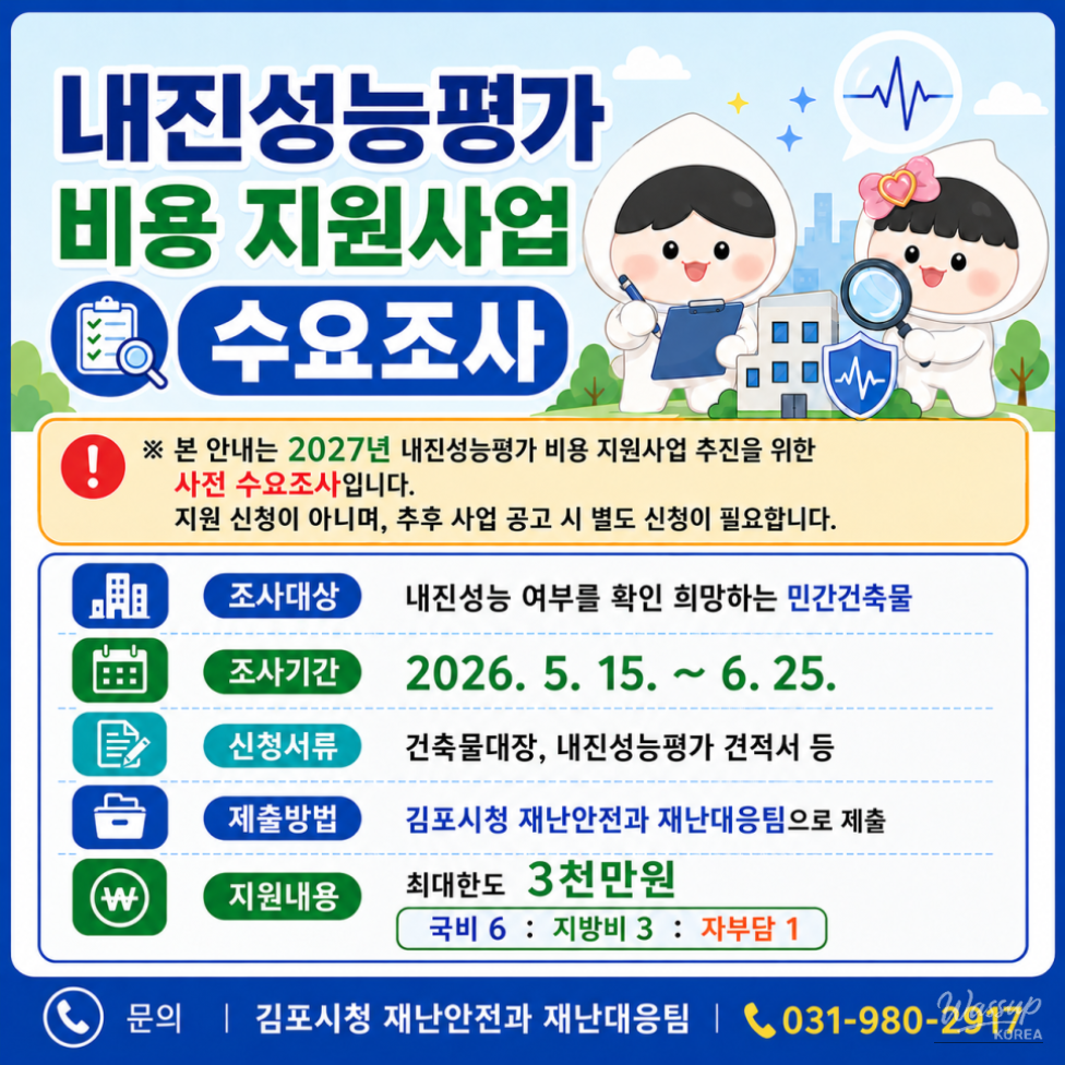 Demand Survey for Earthquake Performance Evaluation Cost Support Program in 2027_01