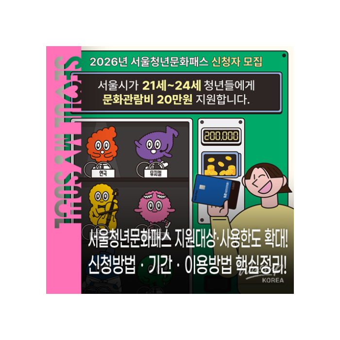 Seoul Youth Culture Pass Expands Support for Young Adults1617