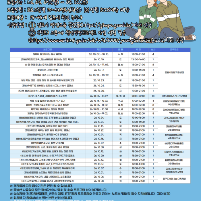 Youth Program Recruitment Announcement