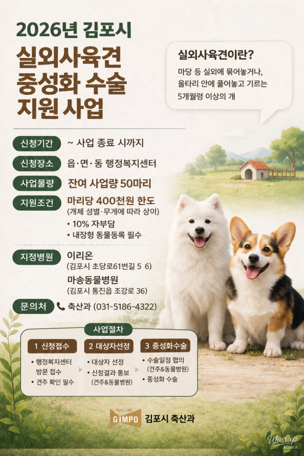 Outdoor Dog Neutering Support Program in Gimpo City_01