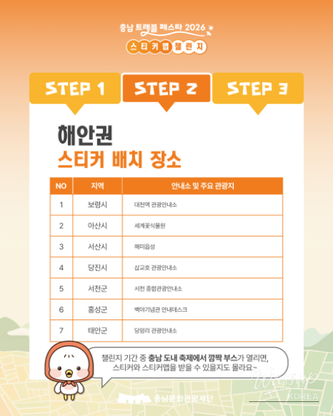 Chungnam Travel Festa 2026: Sticker Map Challenge Begins!_09