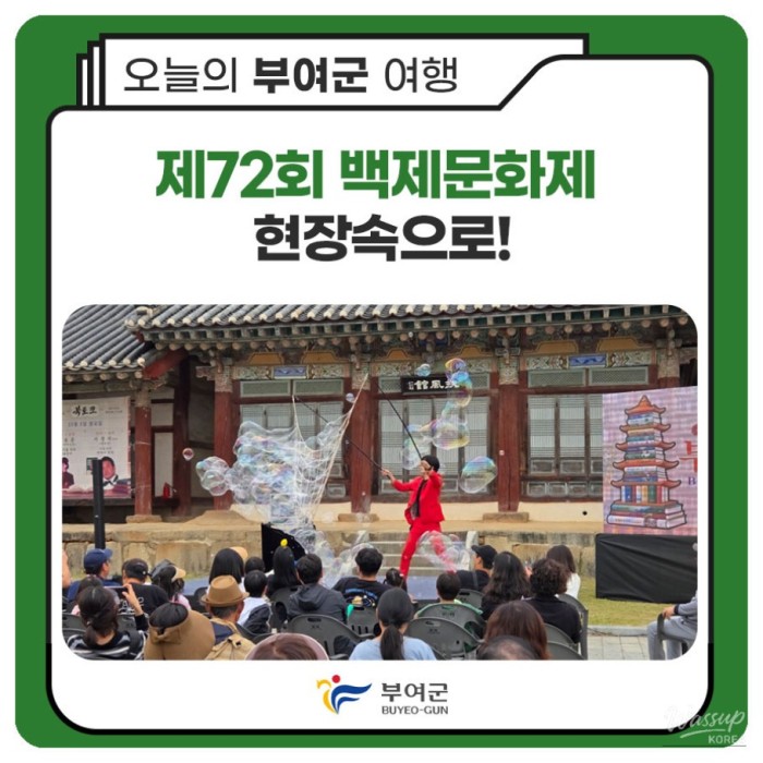 Exploring the 72nd Baekje Cultural Festival