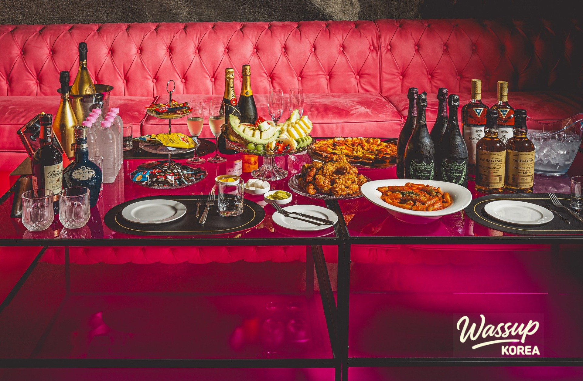 Luxurious and spacious Poseidon Room interior at Bacchus Party Room Gangnam