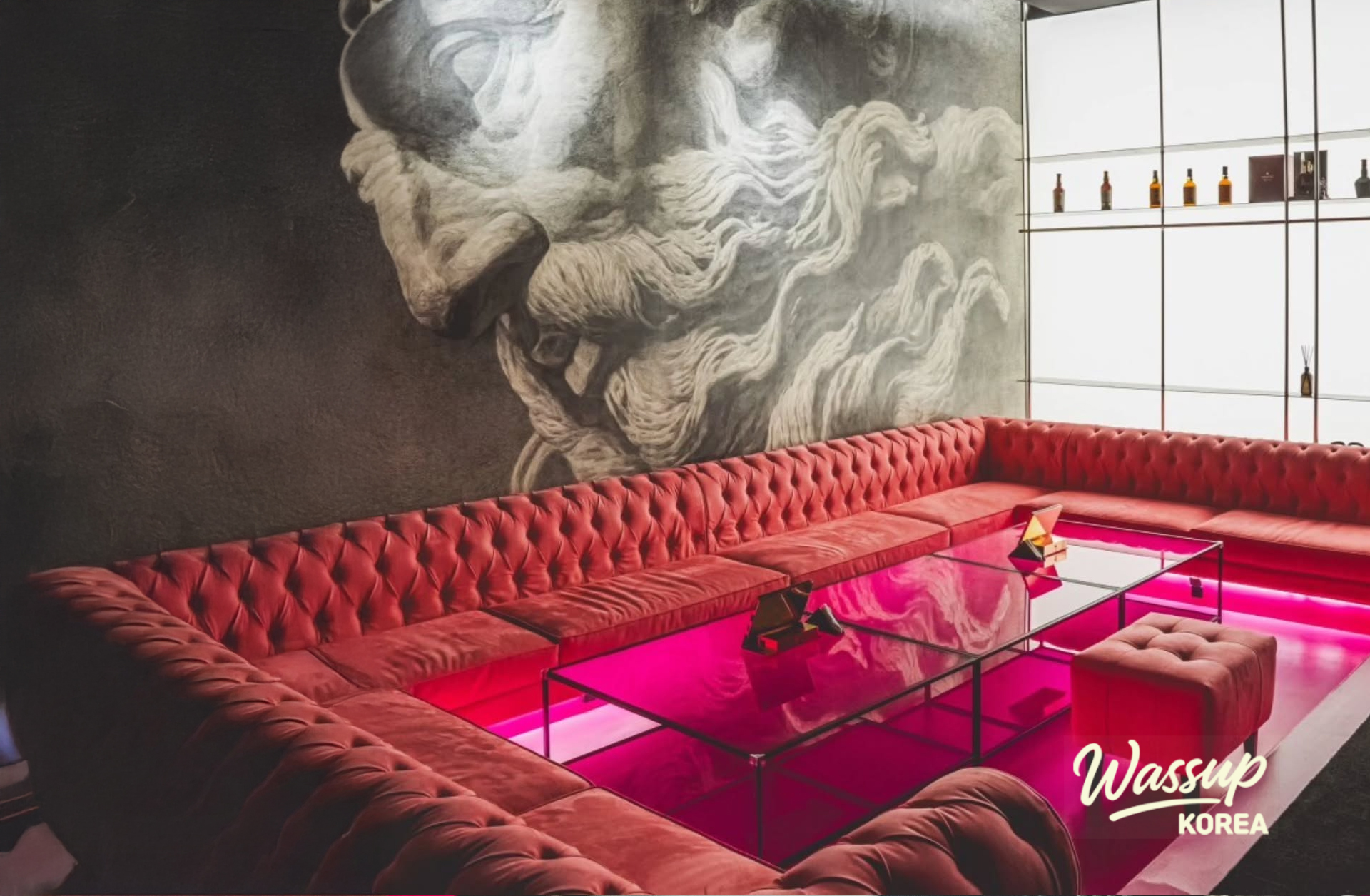 Professional fruit platter and snack setup provided by the Bacchus staff