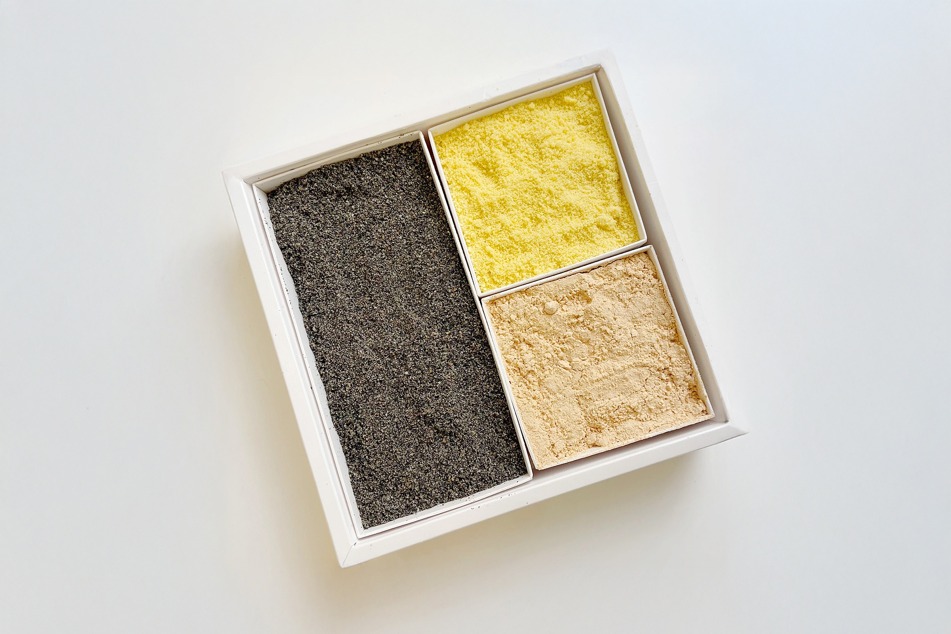 Art gallery exhibition area within the cafe featuring works by Artist Kim Jeong-hee