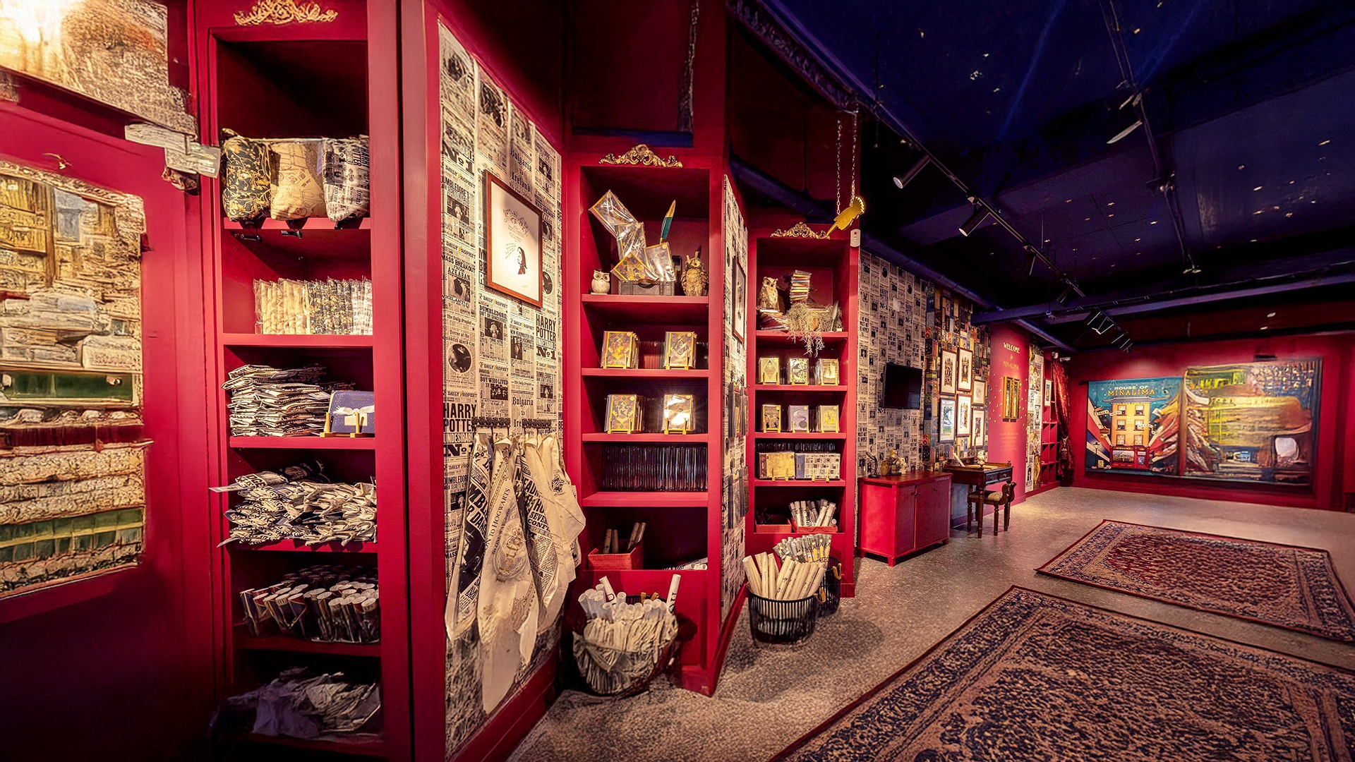 Entrance view of the Harry Potter popup store inside COEX in Seoul