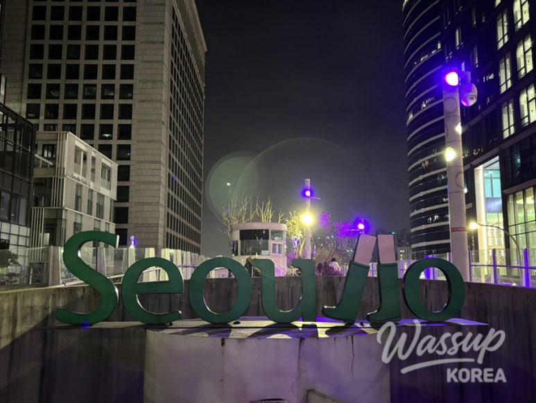 City lights captured during a Seoullo 7017 night walk