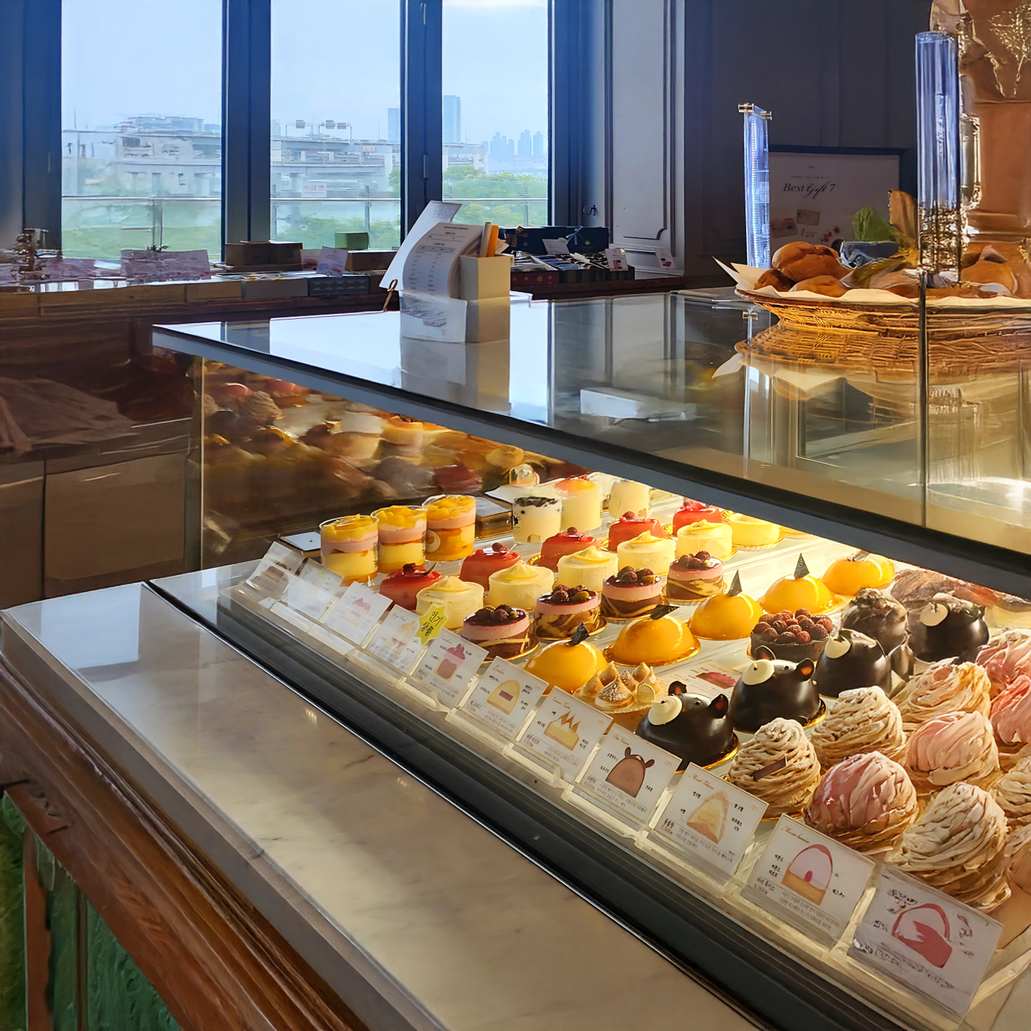 OPS Bakery slice cakes at Lotte Department Store Sogong