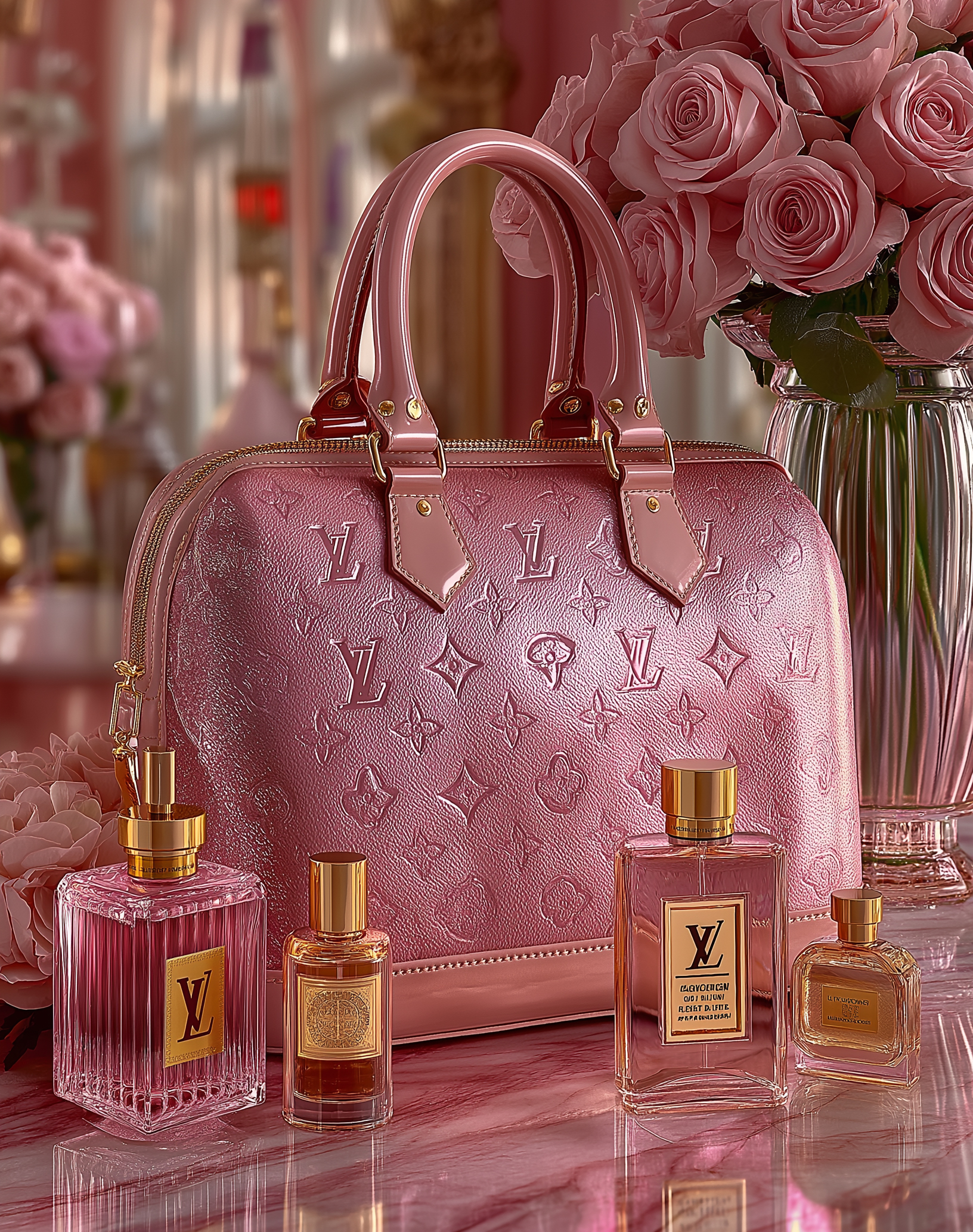 Online luxury resale platform product listings and authentication details