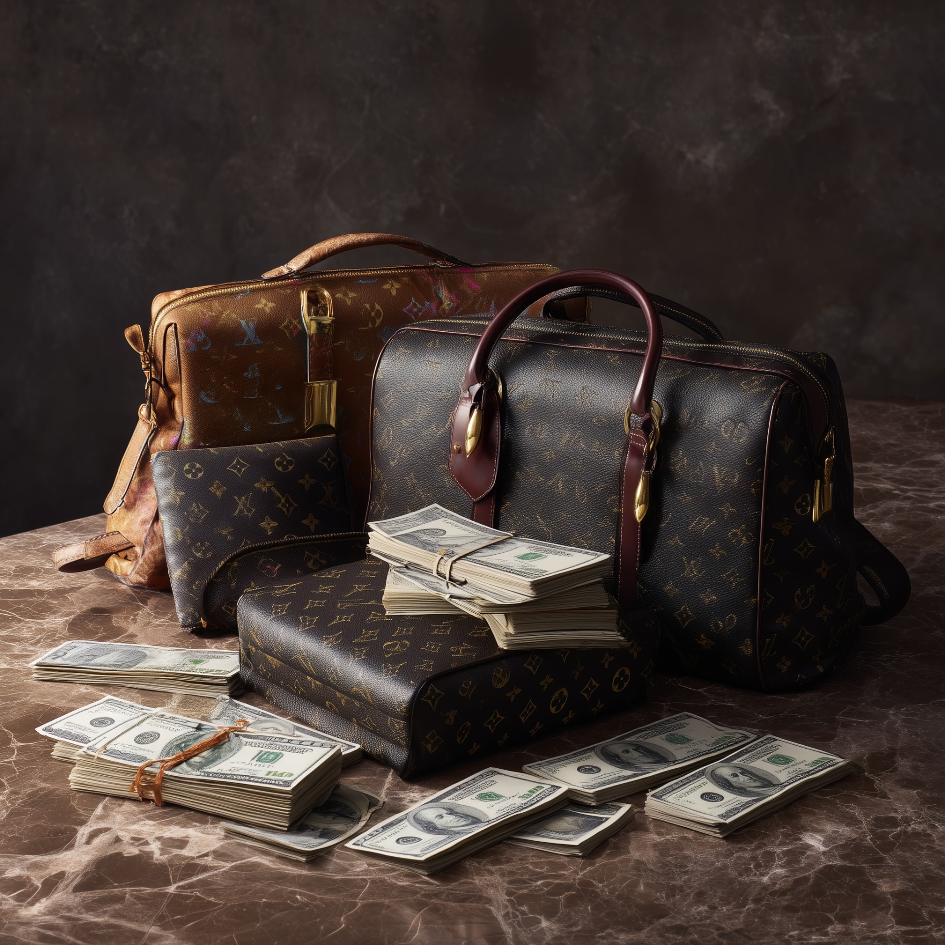 Luxury resale pop-up store and second-hand boutique display