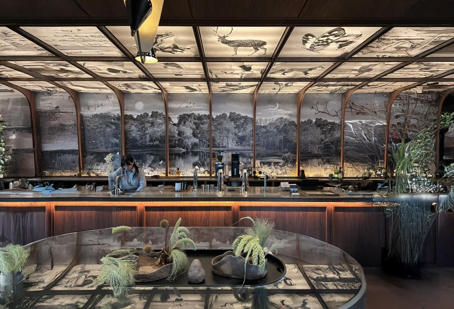 Menu and counter area inside Atelier Pond Hannam