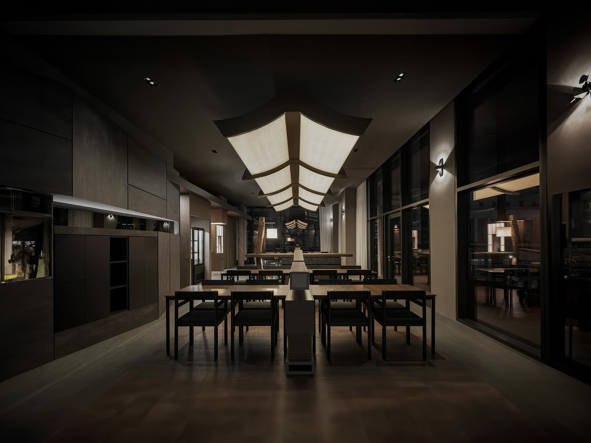 View from a restaurant located on the 13th floor near Seoul Station