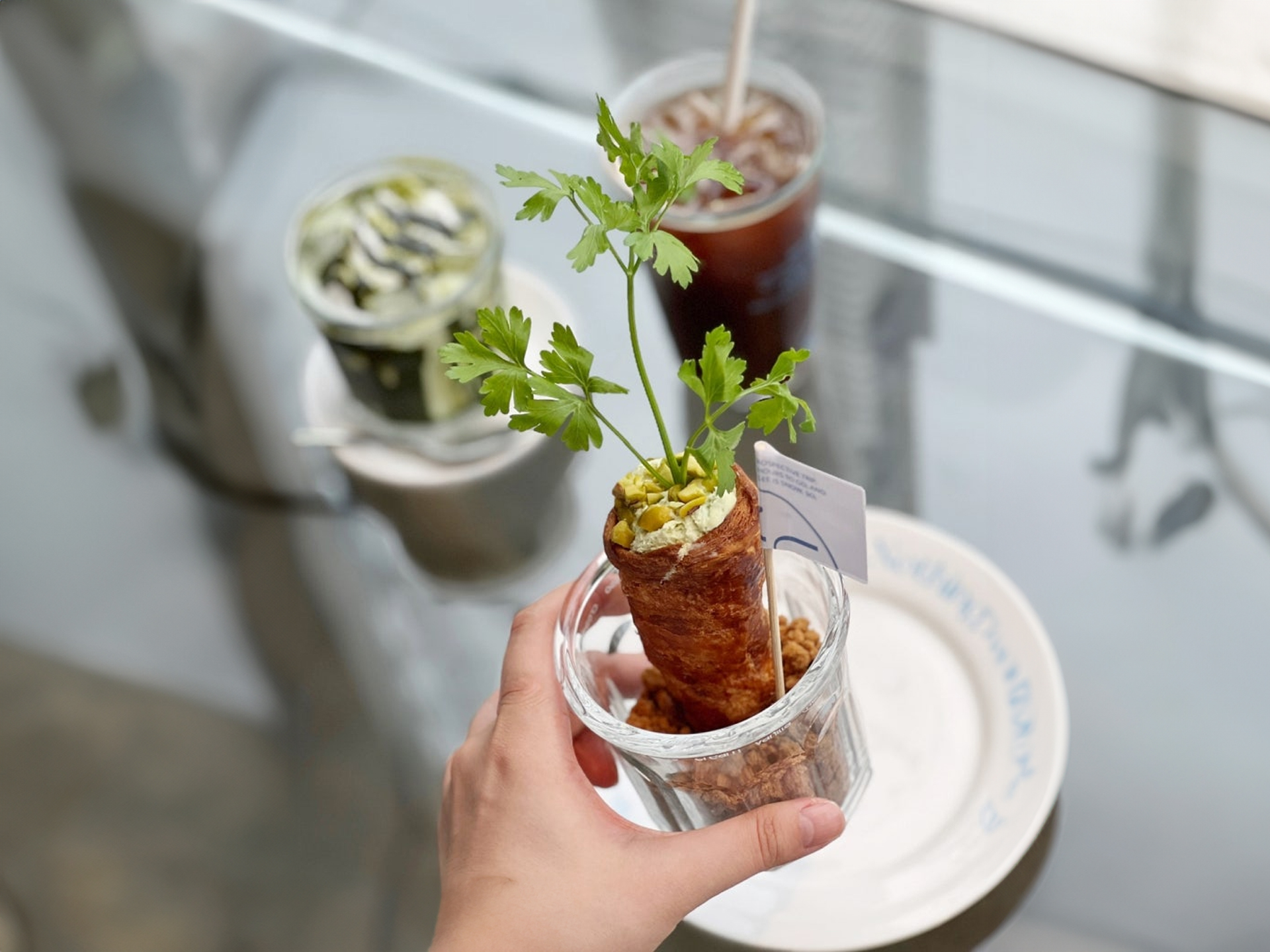 Inside Nuknok Yeonnam branch in Yeonnam-dong with clean wooden tones and large windows
