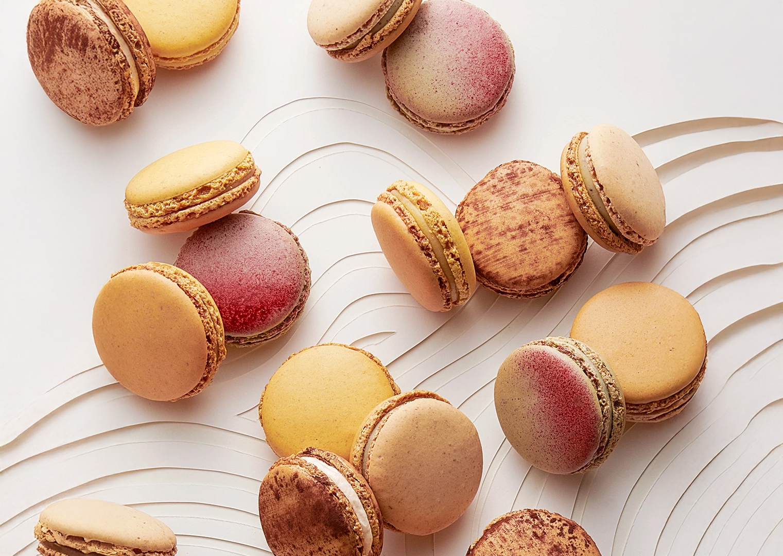 Fresh croissants and pastries displayed at Pierre Hermé popup