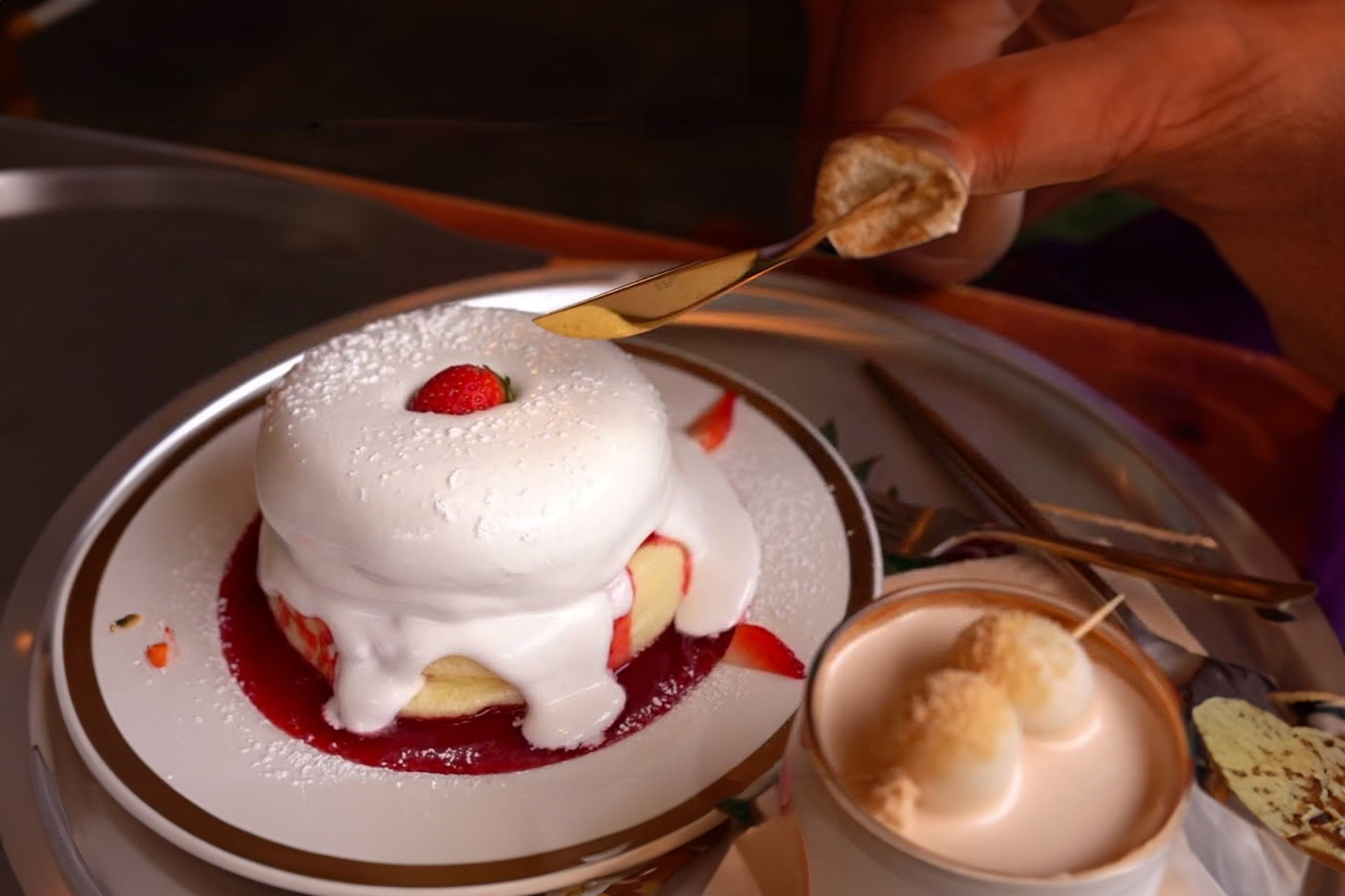 Retro dabang-style interior of Yangji Cafe with warm lighting